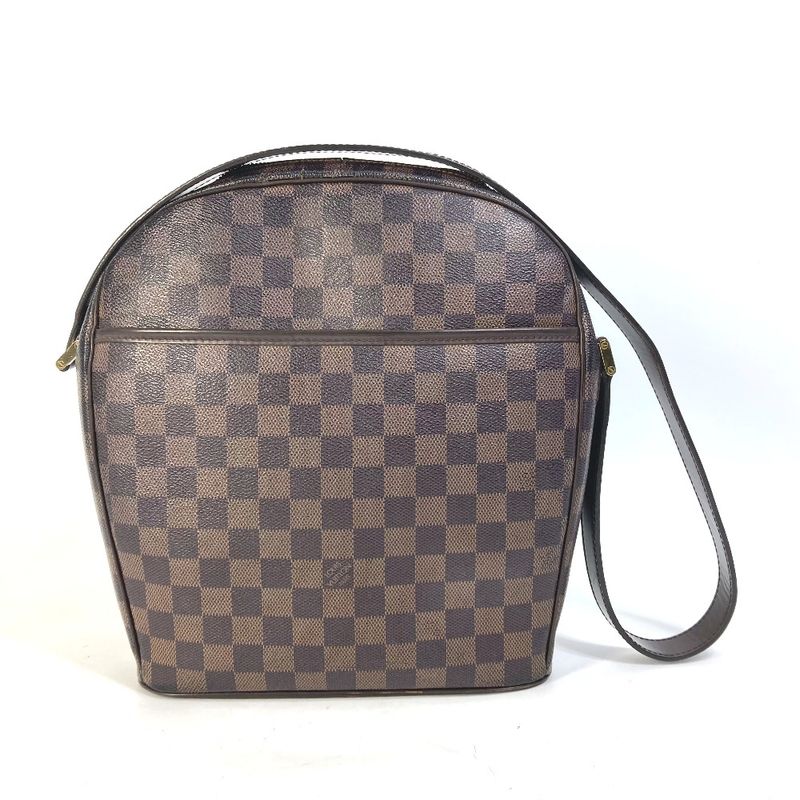 Louis Vuitton Shoulder Bag Ipanema GM N51292 Damier Canvas Ebène Brown