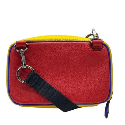 Fendi 7as122 Mini Shoulder Bag Pochette Mini Bag Logo Red Yellow Blue Multicolor