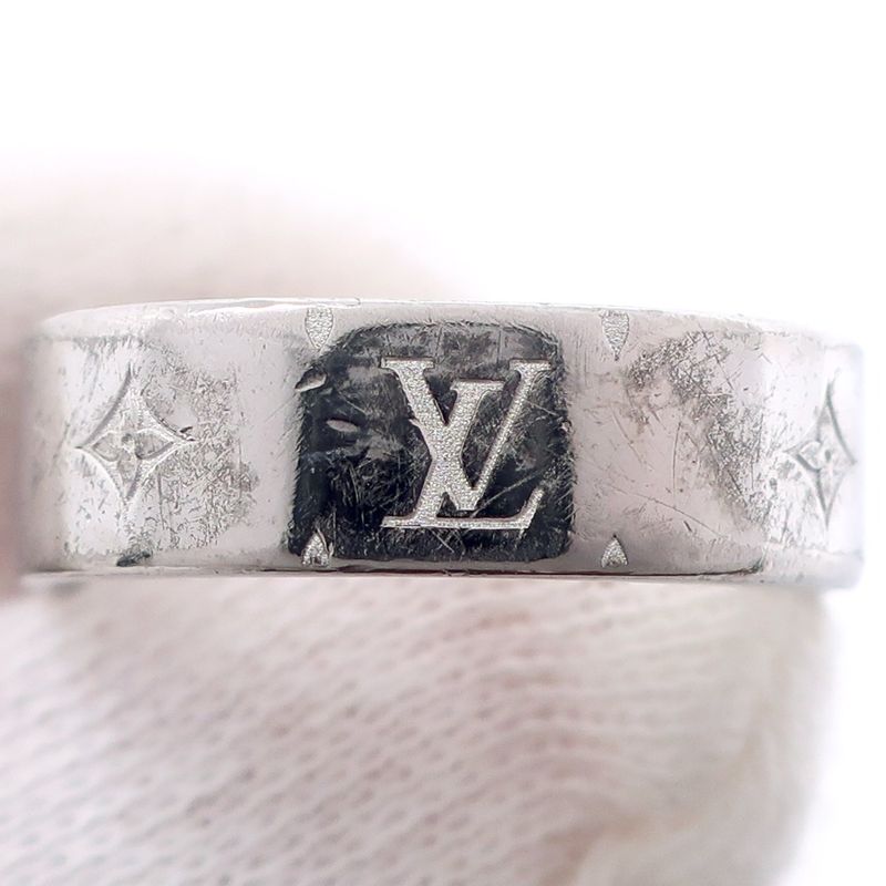 Louis Vuitton Nanogram M00218 Metal #16 Le0136 Unisex 5.7g Ring