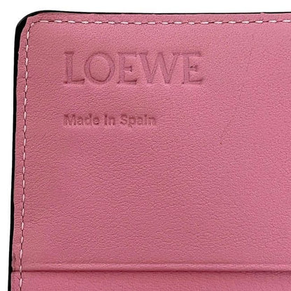 Loewe Folding Long Wallet With Pink Repeat Anagram 107.55f11