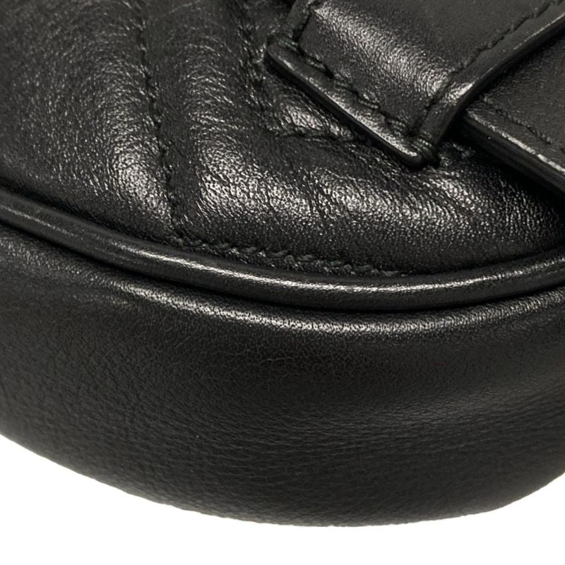 Gucci GG Marmont Waist Pouch Black Leather 476434