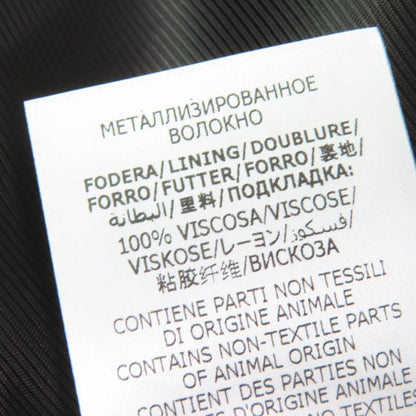 Gucci 643287 Wool Design Button Double Breasted Tweed Jacket Black 40 Made In