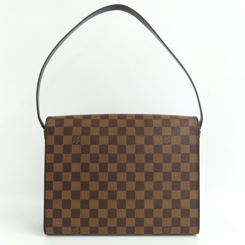 Louis Vuitton Tribeca Carre N51161 Damier Ebene One Shoulder Bag Brown