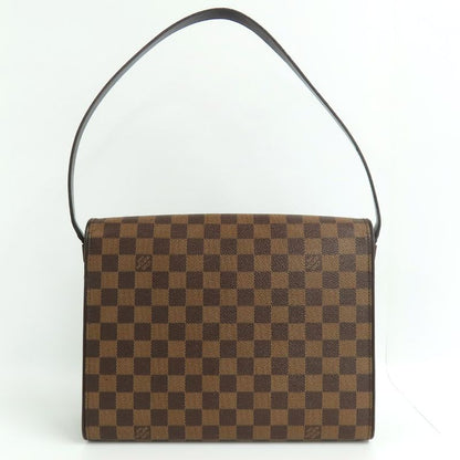Louis Vuitton Tribeca Carre N51161 Damier Ebene One Shoulder Bag Brown