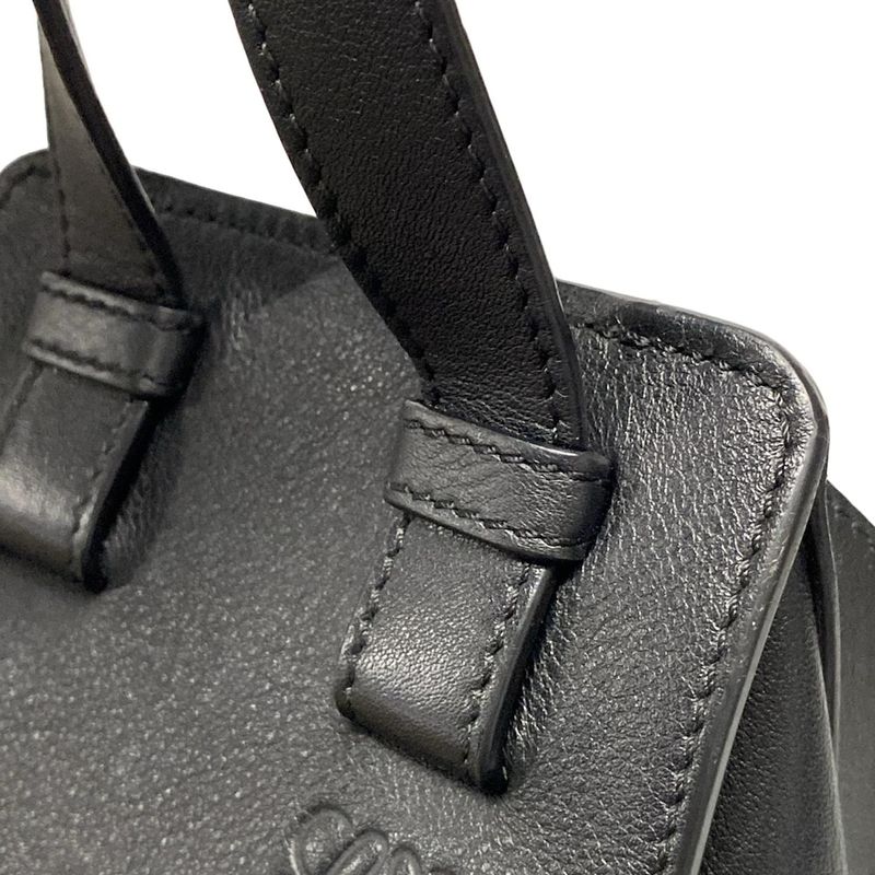 Loewe Tote Bag Hammock Bag Small Black With C Engraved Leather