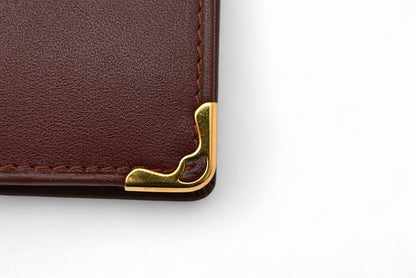 Cartier Unused Fold Wallet Vintage Cartier Men's Must De Cartier Bordeaux