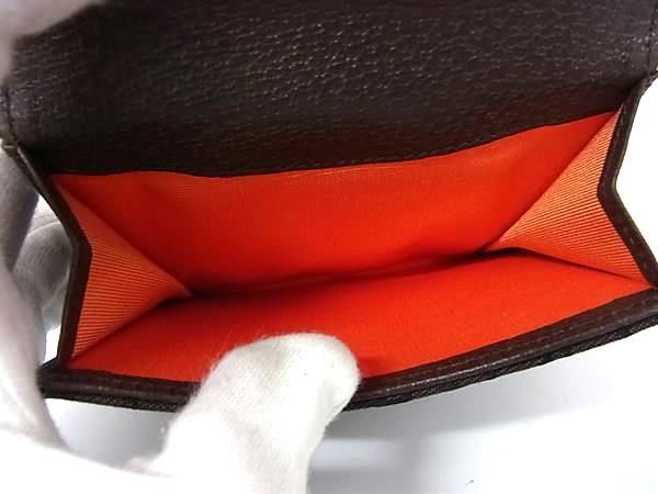 Bvlgari Logomania Canvas And Leather Bifold Wallet Billfold Brown Fu2105