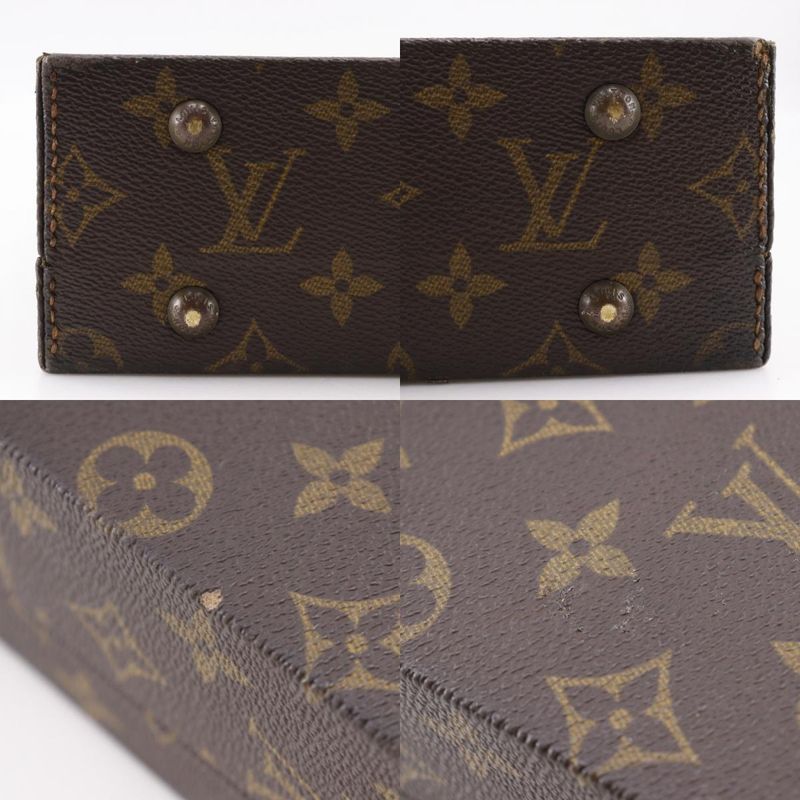 Louis Vuitton Crusher Hard Case Attache Case Monogram Canvas Brown Unisex Trunk