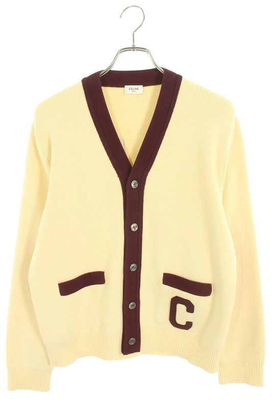 Celine 25SS Rv08i192w College Logo Cardigan Men's M
