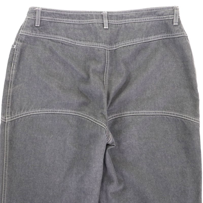 CHANEL Vintage 01P P17693 100% Cotton Coco Mark Rhinestone Coco Button Denim