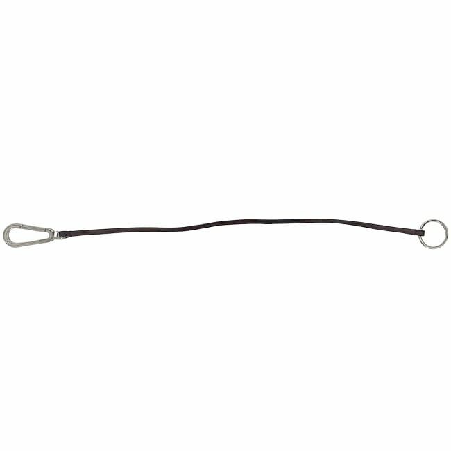 Prada Key Ring With Carabiner Silver Brown 1ap087 Excellent Condition Brass