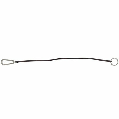 Prada Key Ring With Carabiner Silver Brown 1ap087 Excellent Condition Brass