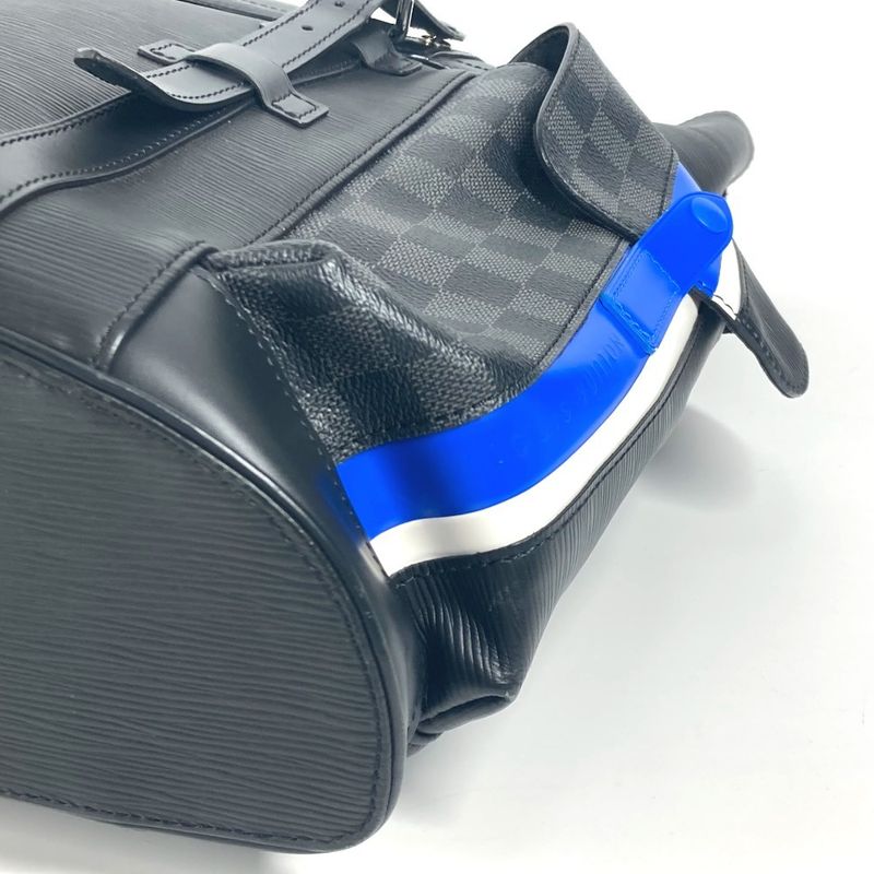 Louis Vuitton Backpack Sac Christopher PM M56600 Damier Graphite Canvas Black