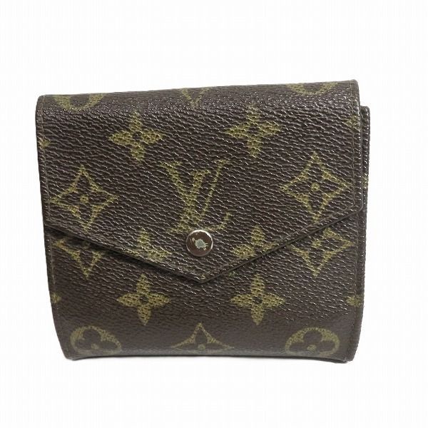 Louis Vuitton Monogram W Hook Porte Monebier M61660 Bifold Wallet Unisex