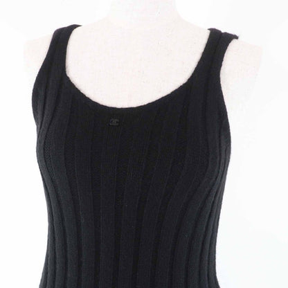 CHANEL Vintage 04A P23861 Cashmere Sleeveless Knit Dress With