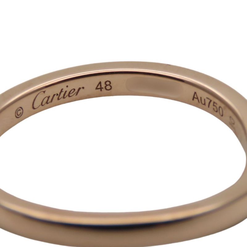 Cartier Ring - Ballerina 48 18K Pink Gold With Diamonds Approx 2.18g Pink Gold