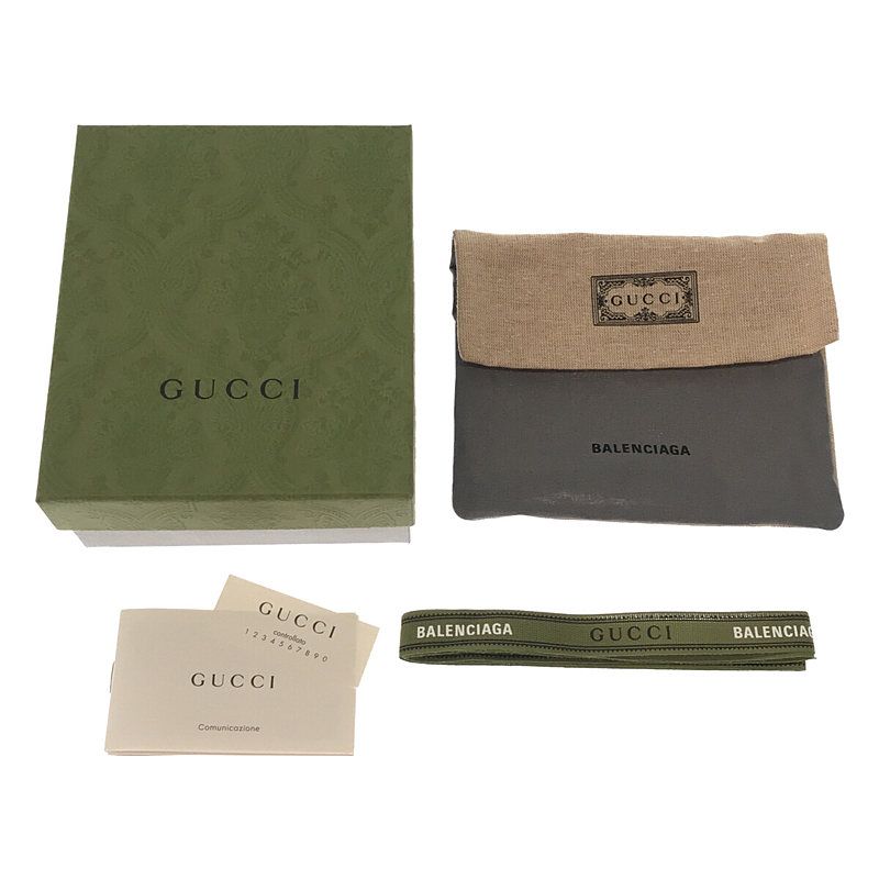 Gucci 681708 × Balenciaga The Hacker Project Neo Classic Compact Wallet Trifold