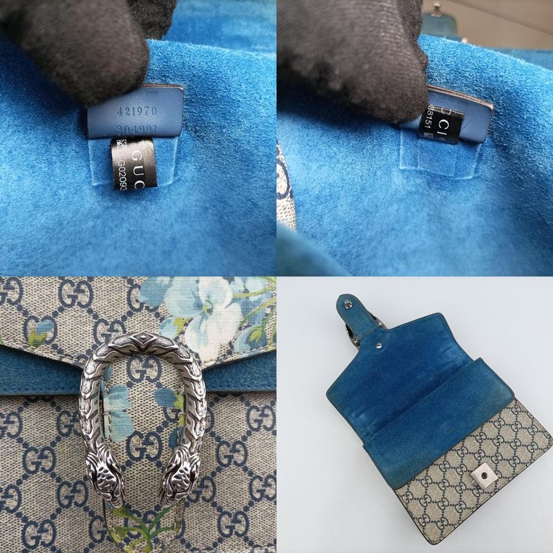 Gucci Dionysus Beige Blue And Multicolor PVC Coated Canvas 421970 G020938151