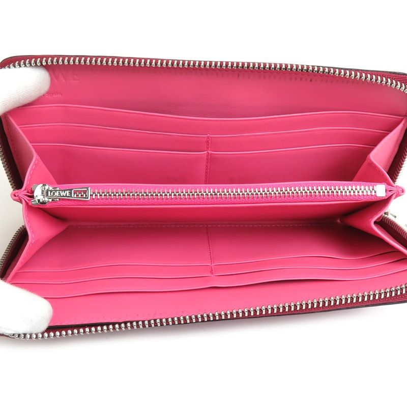 Loewe Round Zipper Long Wallet Anagram