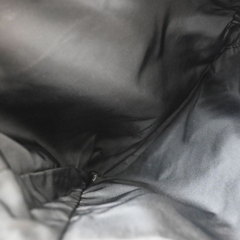 Prada Hand Bag Tote Bag Logo Nylon Black 67ka853