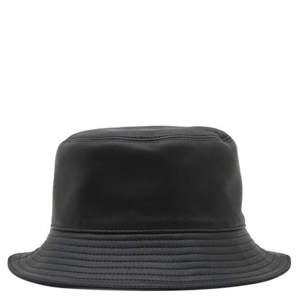 Loewe Hat Fisherman Hat Lambskin Leather Black #57 Silver Hardware Black Hat