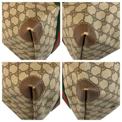 Gucci Vintage Sherry Line GG Supreme Canvas Boston Bag Shoulder Bag Ladies