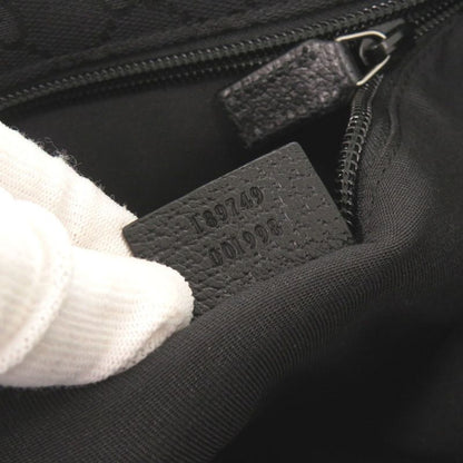 Gucci Sherry Line 189749 GG Canvas Leather Black Shoulder Bag Black 1412 Gucci