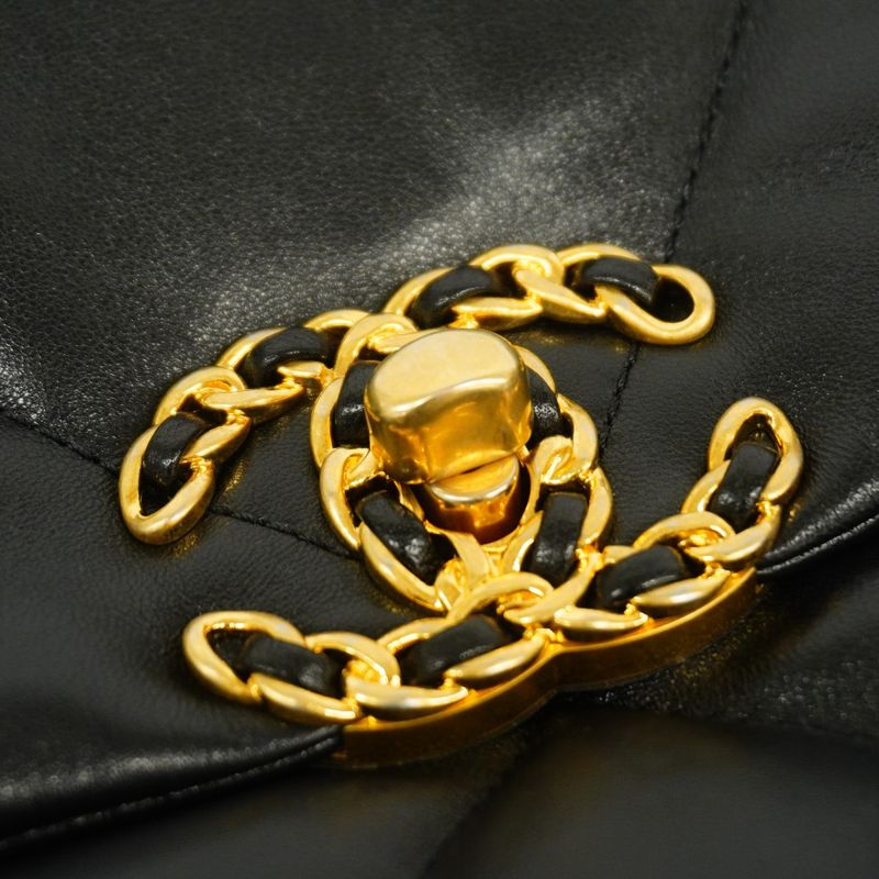 Chanel Handbag Chanel 19 Lambskin Black Gold/silver Hardware 2way Bag Ladies