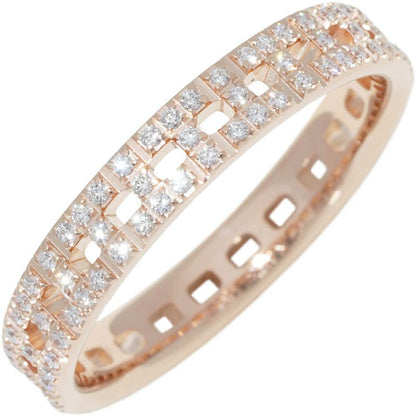Tiffany & Co Ring 18K Pink Gold Diamond 023ct T True Narrow Ring