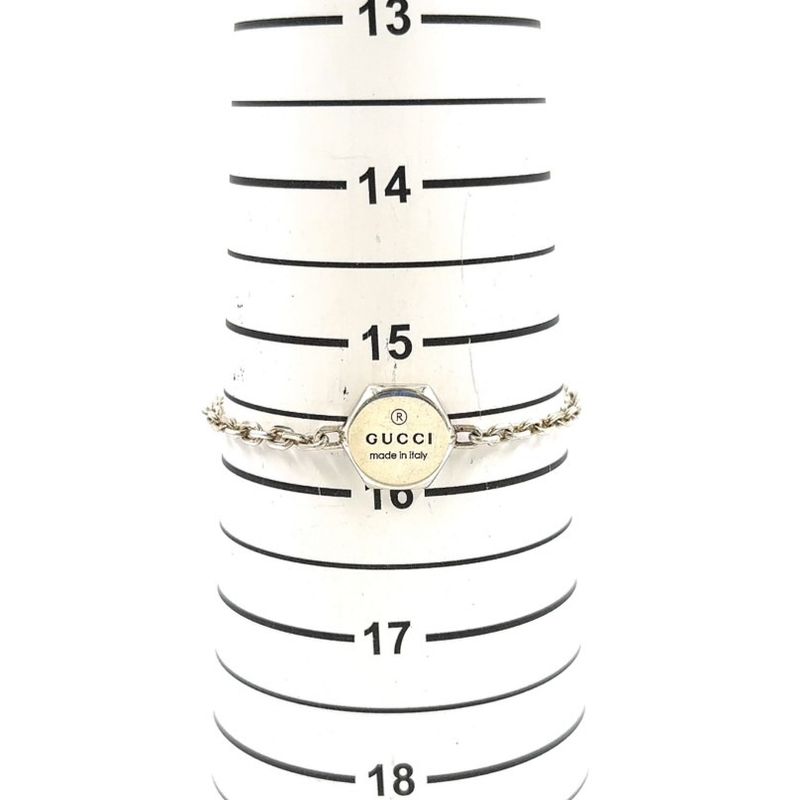 Gucci Hexagon Ag925 Silver Bracelet 779169-j8400-8106-18