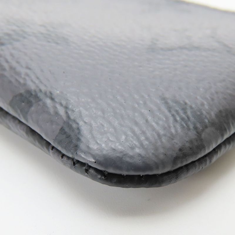 Louis Vuitton Coin Case Pochette Cles M80905 Monogram Eclipse Gray Black Silver