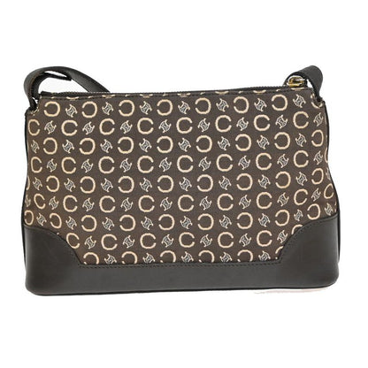 Celine Shoulder Bag Macadam Pattern Brown 83ka654