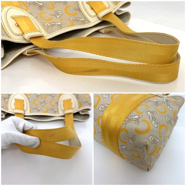 Celine Tote Bag Ec21549 Beige Yellow C Macadam