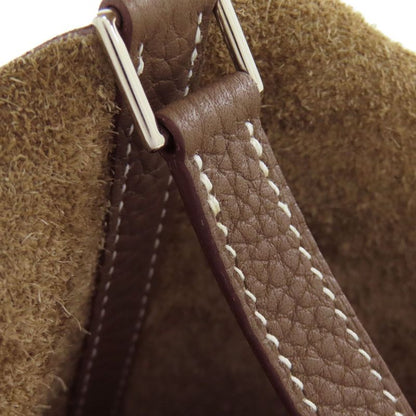 Hermes Picotin Lock PM Etape Silver Hardware Handbag Leather Women