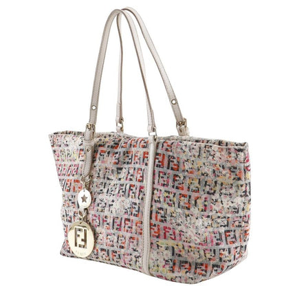 Fendi Zucchino 8bh214 Canvas Pink Ladies Tote Bag