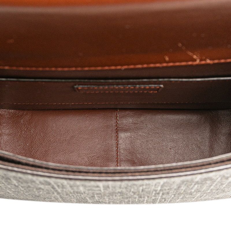 Saint Laurent YSL Monogram 668582 Brown PVC Leather Women's Saint Laurent