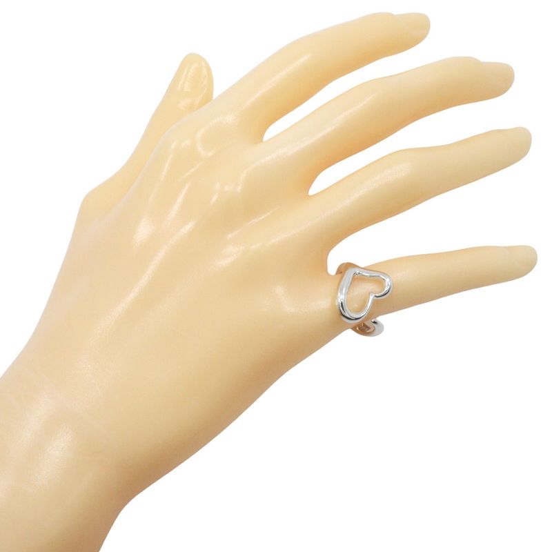 Tiffany & Co Open Heart Elsa Peretti Silver 925 Size 10 Ladies 5g Ring