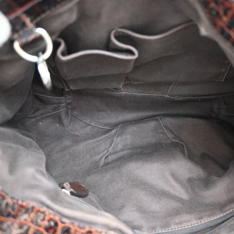 Celine Hand Shoulder Bag 2way Macadam Brown 62ka955