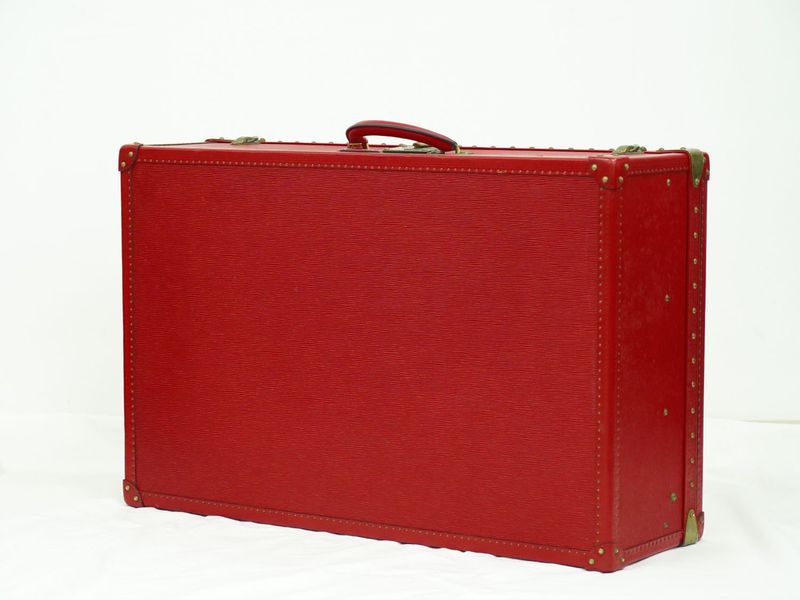 Authentic Louis Vuitton LV Arzeal 80 Epi Leather Trunk Travel Bag Handbag