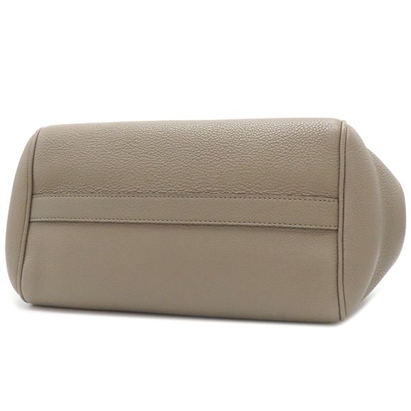 Celine 2way Bag Small Fold Cabas Leather Glazed Gold Hardware Gray Beige