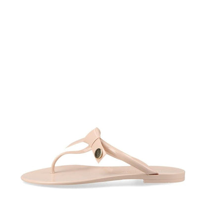 Louis Vuitton Sea Star Line Flat Thong Rubber Flip Flops Women's 36 Pink Beige