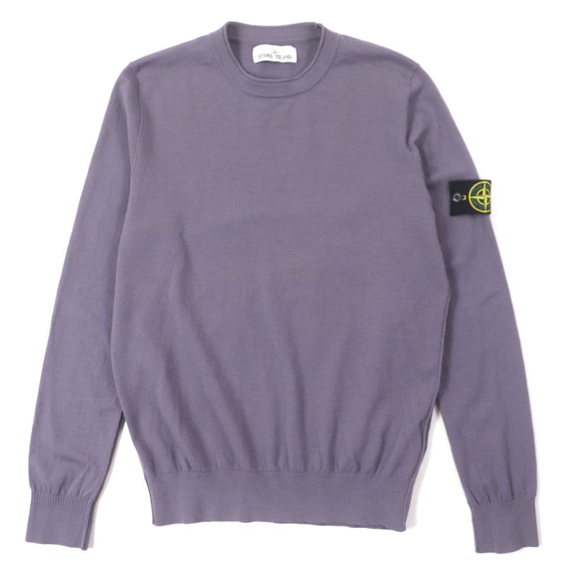 stone Island Stone Island 88% Wool Logo Patch Mock Neck Long Sleeve Knitwear