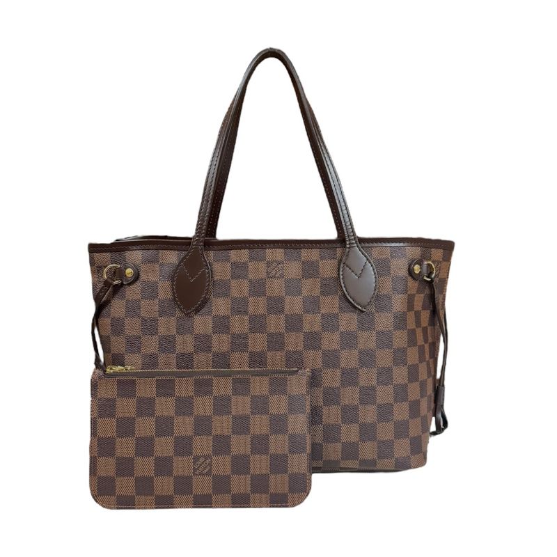 Louis Vuitton Neverfull PM Damier Tote Bag Damier Canvas N41359 Brown Ladies