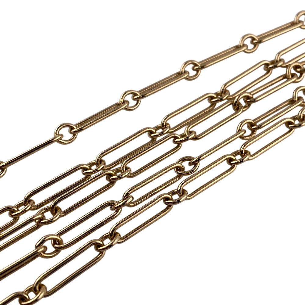 Hermeshermes Cavalier Necklace Brand Chain Jewelry Brown Ladies