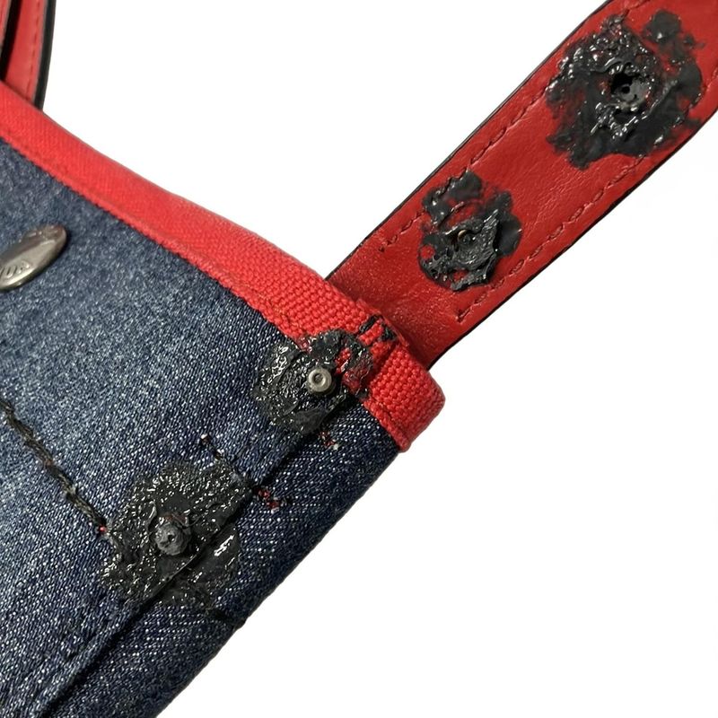 Prada Tote Bag - Navy And Red Leather