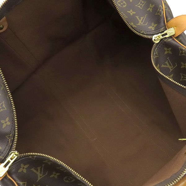 Louis Vuitton Boston Bag Keepall 55 Monogram Canvas Monogram Gold Hardware