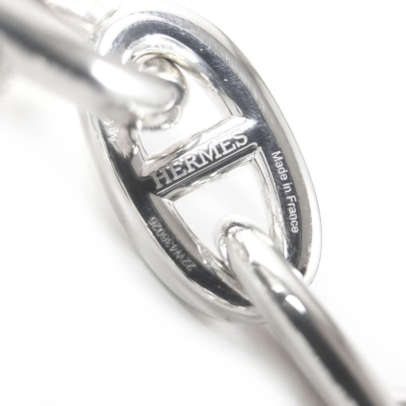 Hermes 2022 Chaine D'ancre GM 16-frame Bracelet Ag925 Silver With Box And Case