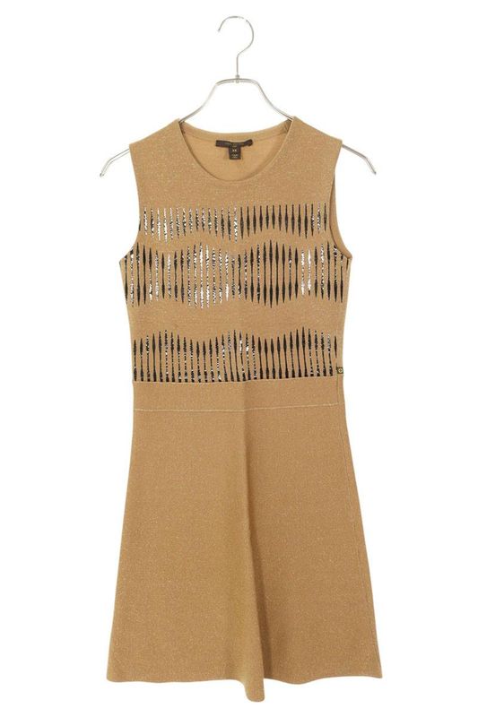 Louis Vuitton F9kd210ly Total Print Sleeveless Knit Dress Women's XS