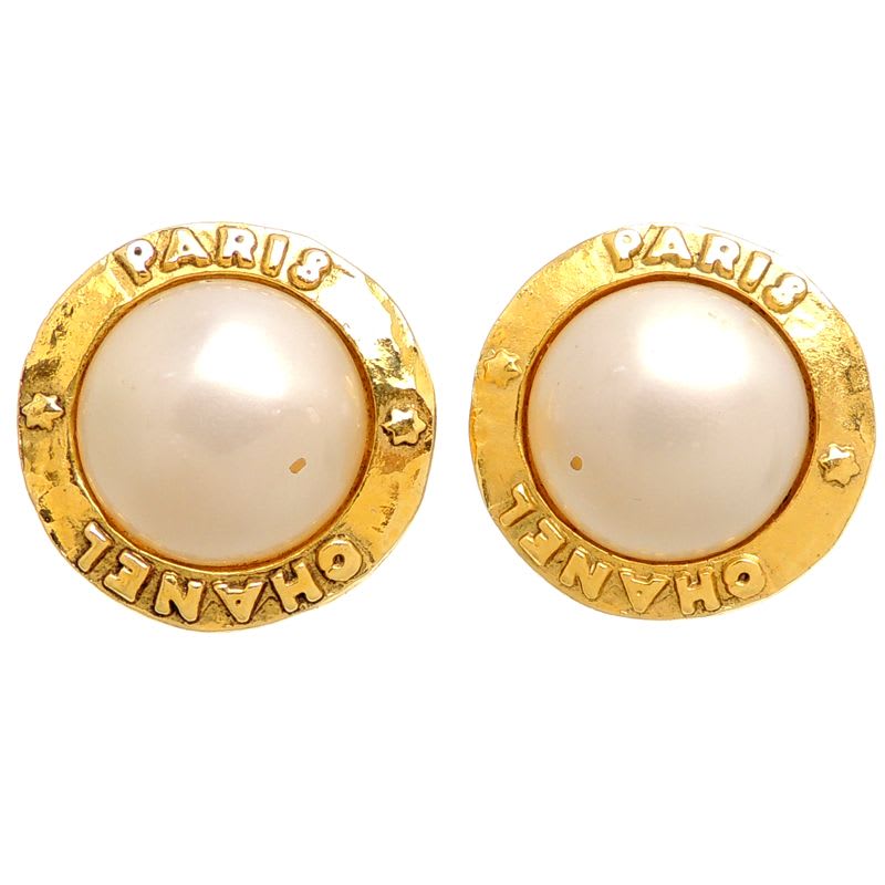 Chanel Vintage Pearl Gold-Tone