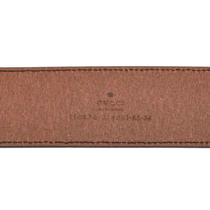 Gucci Interlocking G Belt Size: 85 34 114876 Brown Leather Women's Gucci